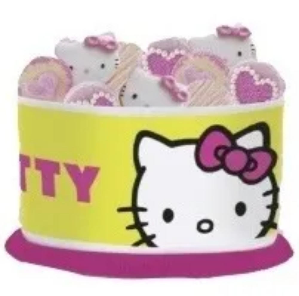 Hello kitty Tupperware storage.